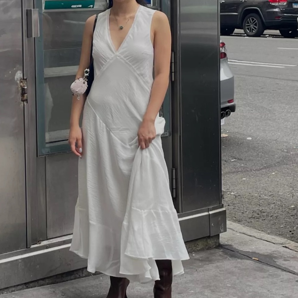 FINAL SALE COS Floaty Asymmetric Midi Dress